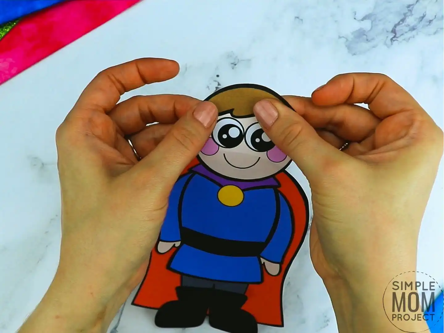 Free printable royal prince page template for kids, preschoolers and kindergartners