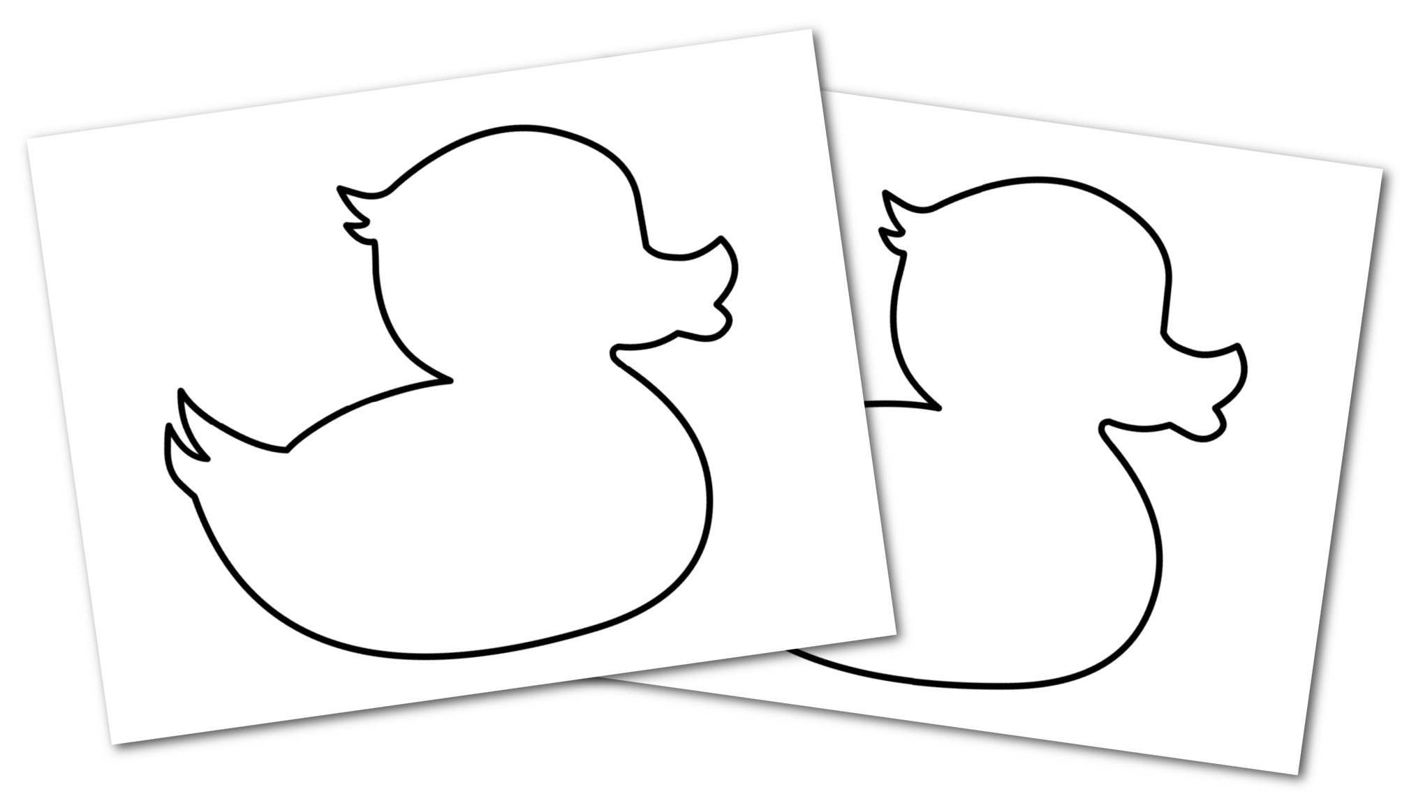 Free Printable Duck Template Simple Mom Project