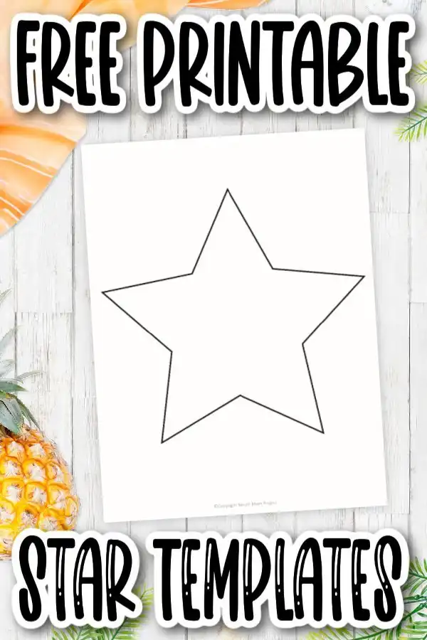 yellow star template