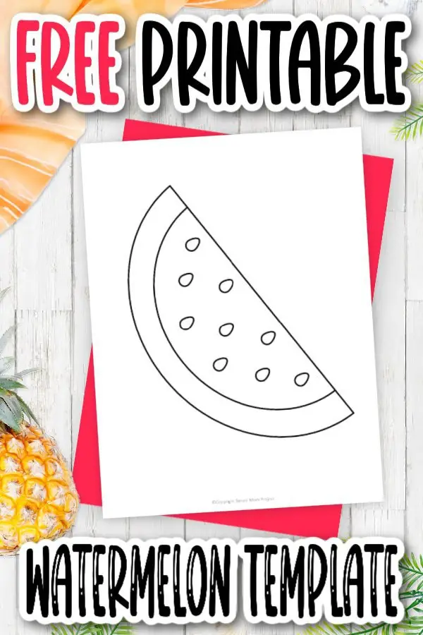 Are you planning a fun beach bash for the family? Use this free watermelon template for an invitation. You can even use them as fun watermelon coloring pages for the kids after they are tired of swimming! Click to download the free printable watermelon templates now.