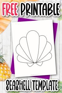 Free Printable Seashell Template – Simple Mom Project
