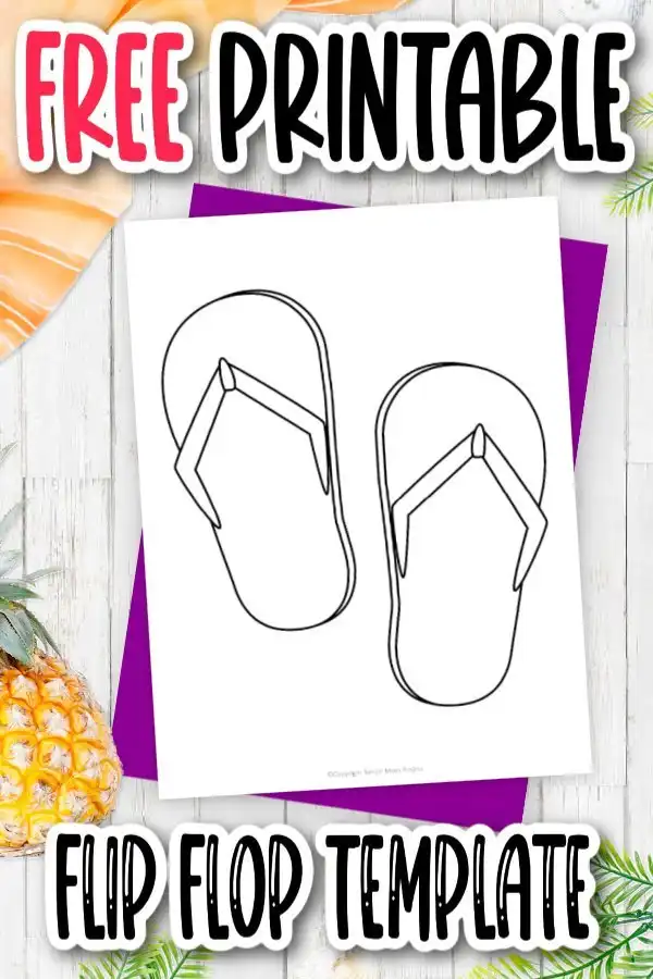 Flip Flop Sandles Coloring Pages