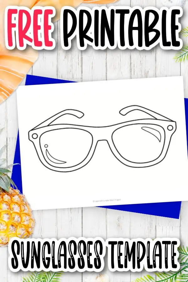 Are you looking for a fun addition to a beach party? Use this free printable sunglasses template as a simple outline cut out preschool coloring page or even, invitation to the party or even as photo booth props! The blank sunglasses design makes this a super fun summer craft to do with the kids! Click and print this sunglasses template today!