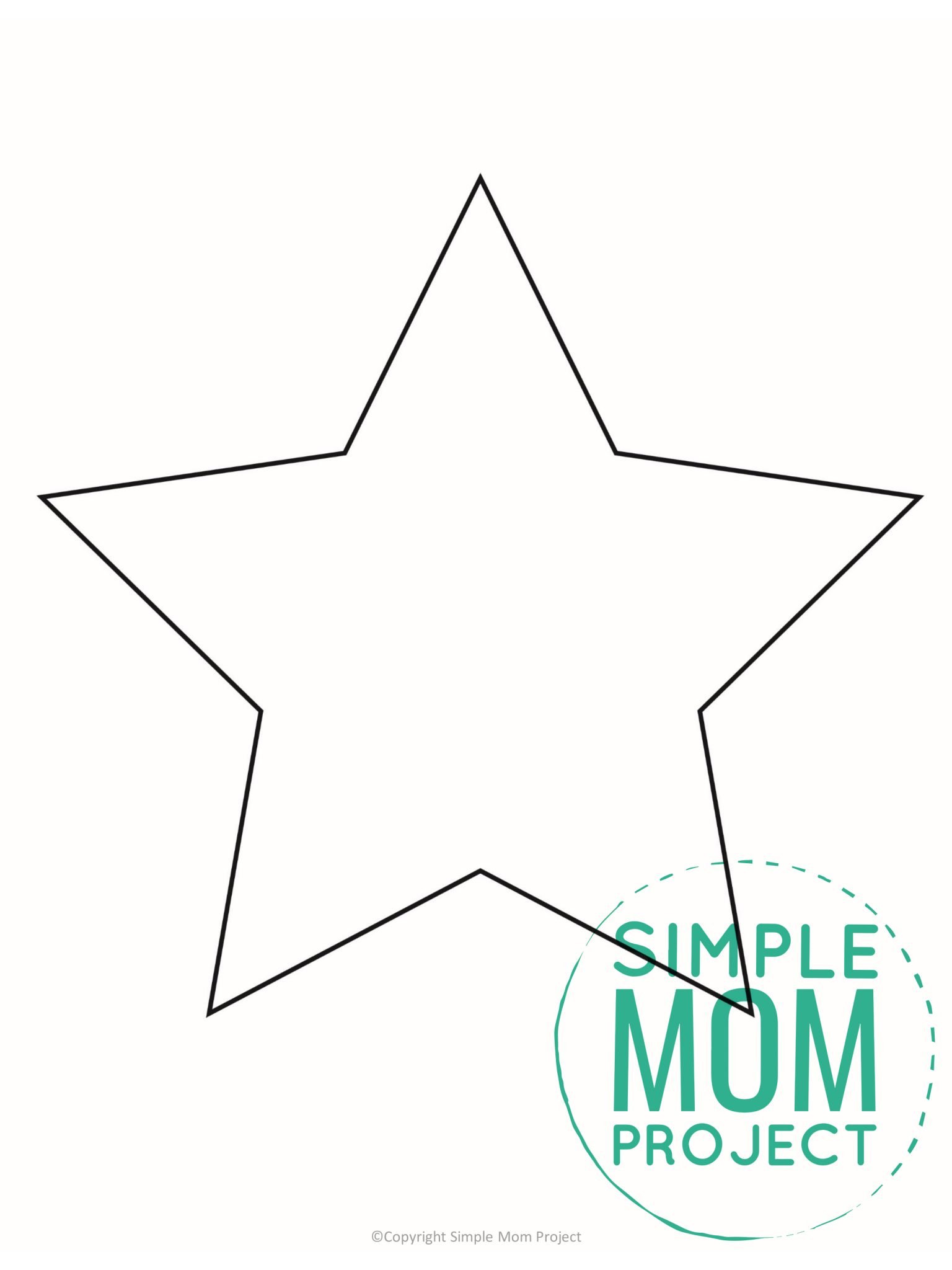 Free Printable Star Template Simple Mom Project