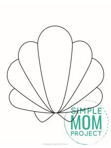 Free Printable Seashell Template - Simple Mom Project