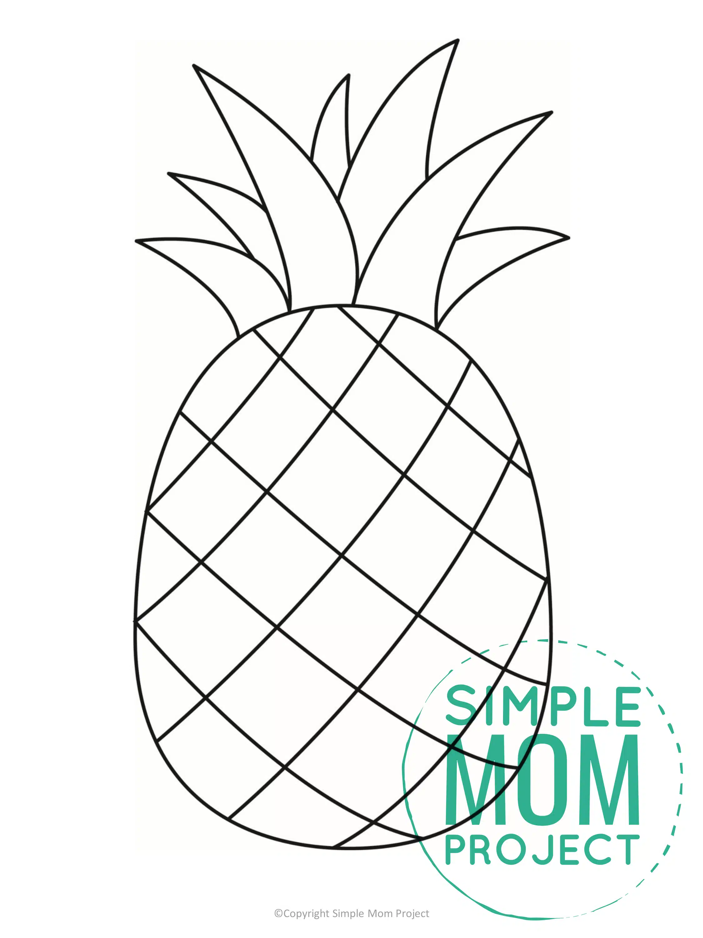 Free Printable Pineapple Template Simple Mom Project Free Printable Pineapple Template Simple Mom Project