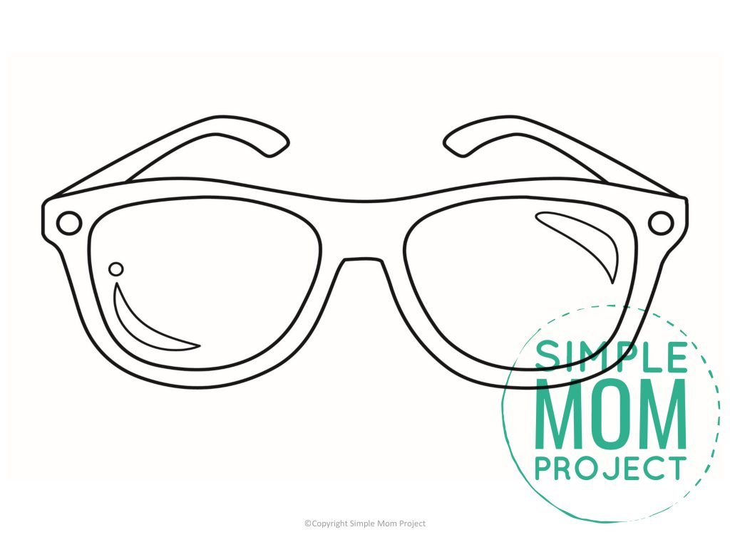 Free Printable Sunglasses Template