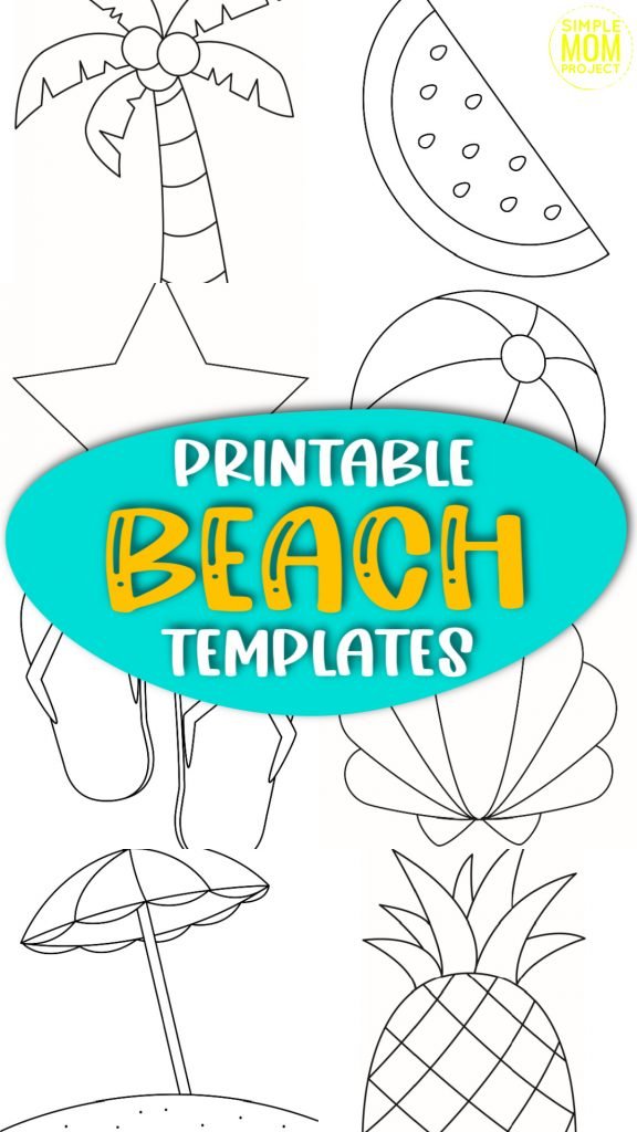 printable summer and beach templates simple mom project