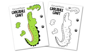 Crocodile Cut and Paste Craft for Toddlers, Preschoolers and Kindergarteners Convertkit