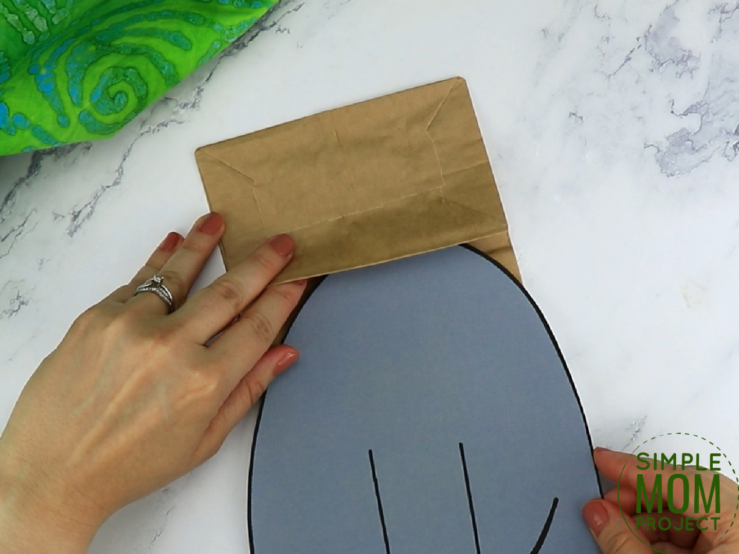 Free Printable Donkey Paper Bag Puppet Template for Kids Preschoolers and toddlers