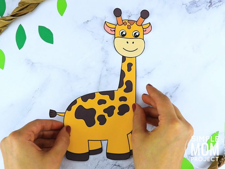 Free Printable Giraffe Craft Template – Simple Mom Project