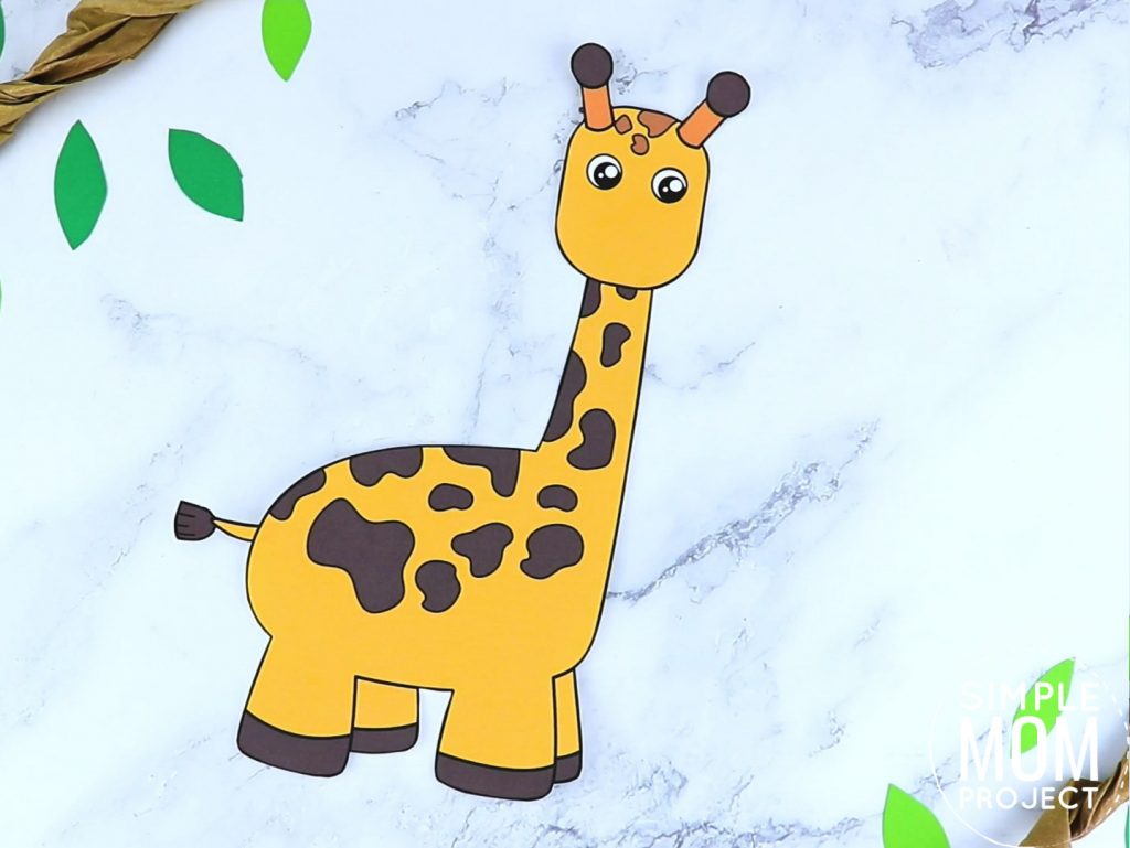 Free Printable Giraffe Craft Template – Simple Mom Project