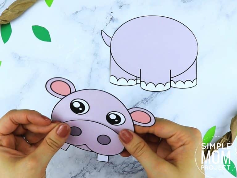 Free Printable Hippo Craft Template Simple Mom Project