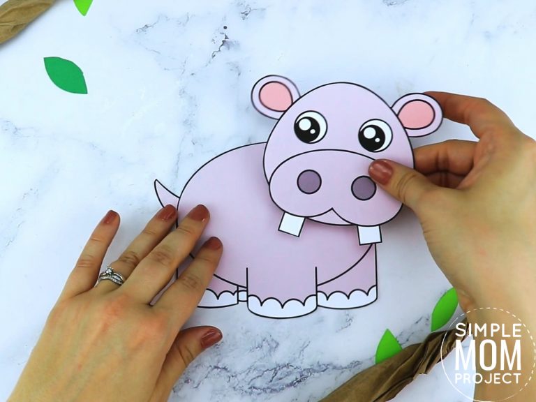 Free Printable Hippo Craft Template – Simple Mom Project