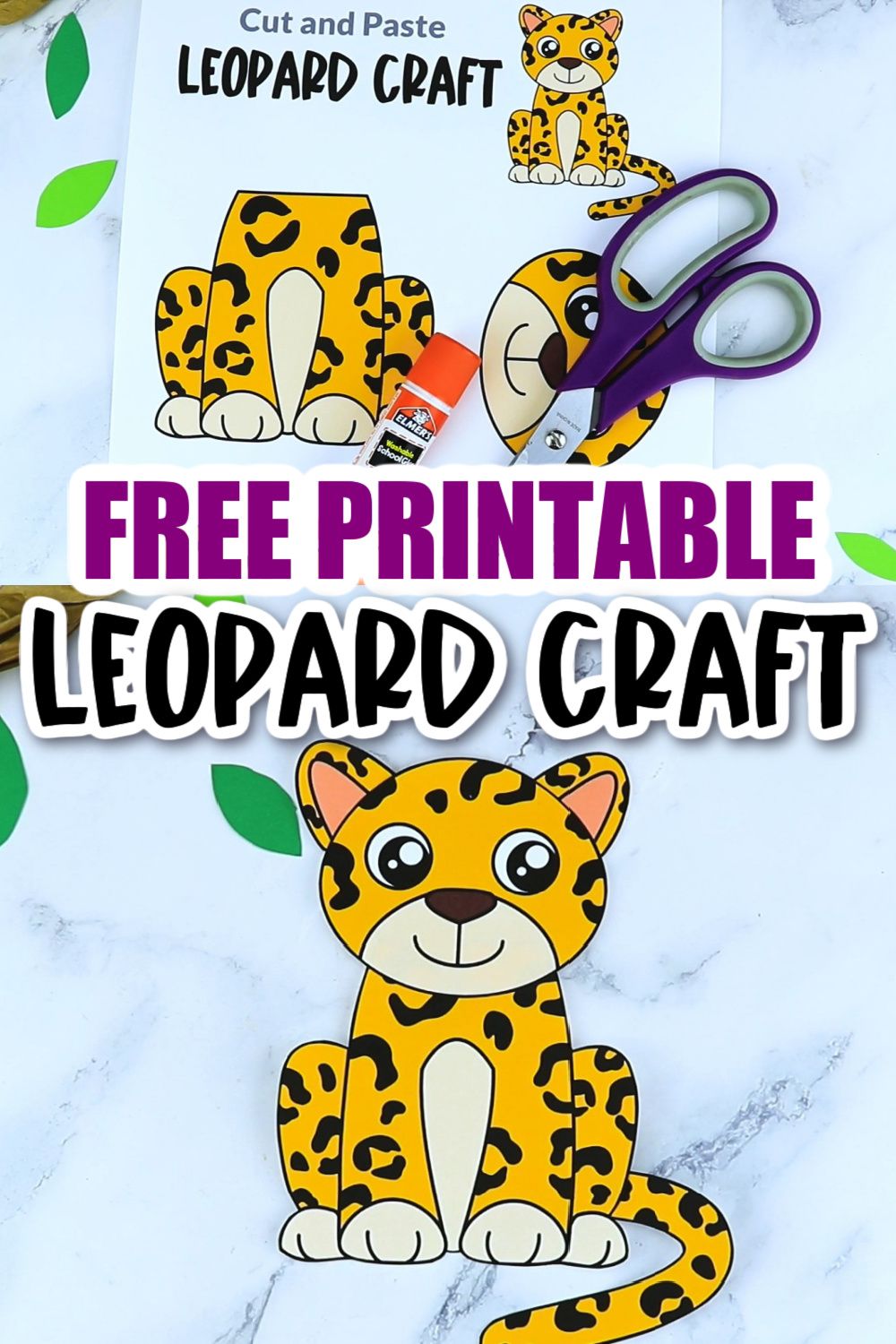 Free Printable Leopard Craft Template – Simple Mom Project