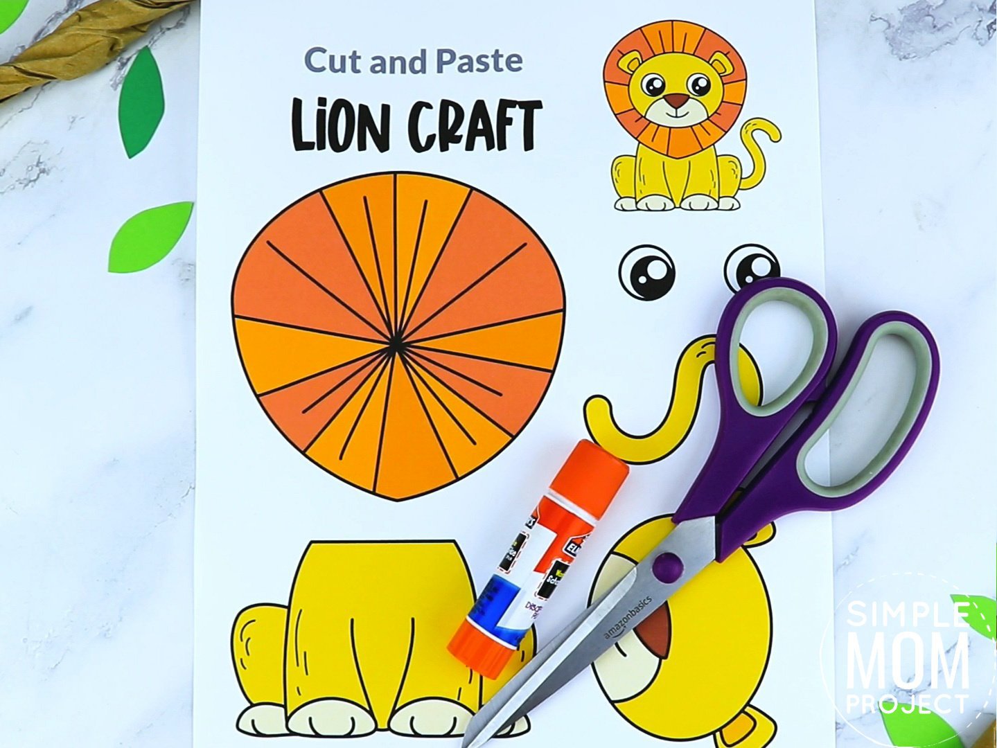 Lion Craft Template