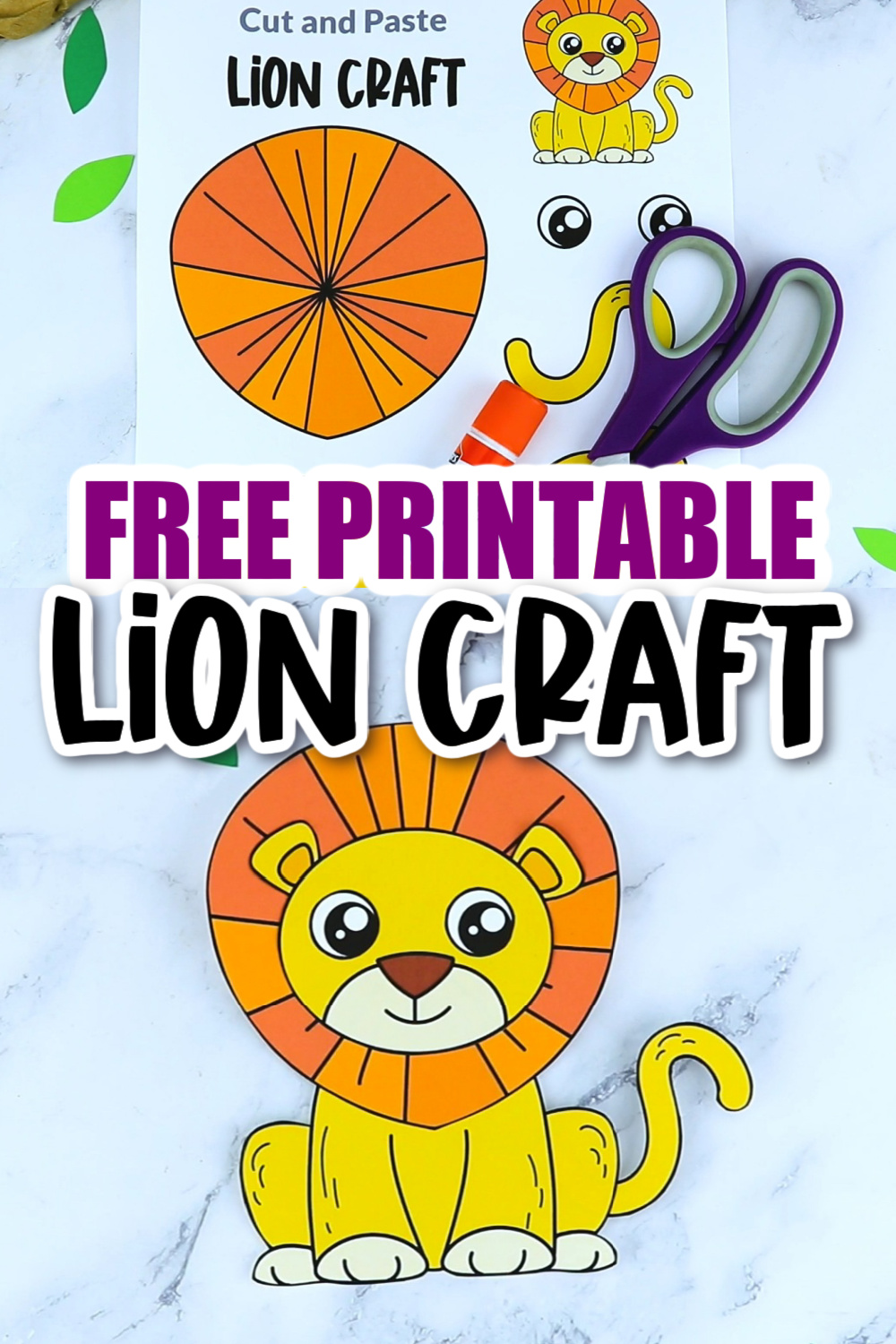 Free Printable Lion Craft Template - Simple Mom Project