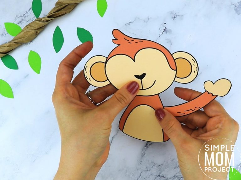 Free Printable Monkey Craft Template – Simple Mom Project