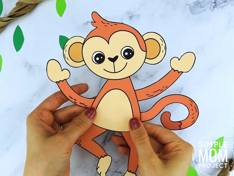 Free Printable Monkey Craft Template - Simple Mom Project