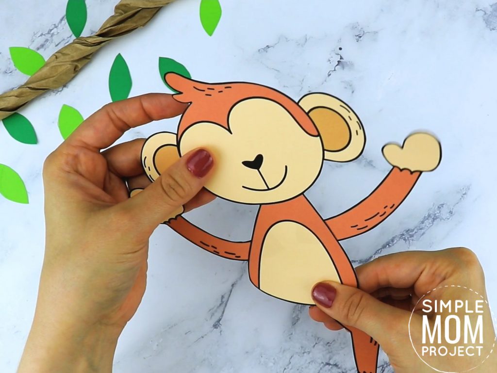 Free Printable Monkey Craft Template – Simple Mom Project