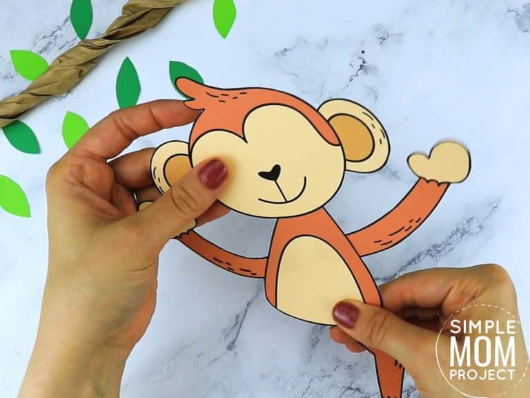 Free Printable Monkey Craft Template - Simple Mom Project