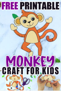 Free Printable Monkey Craft Template – Simple Mom Project