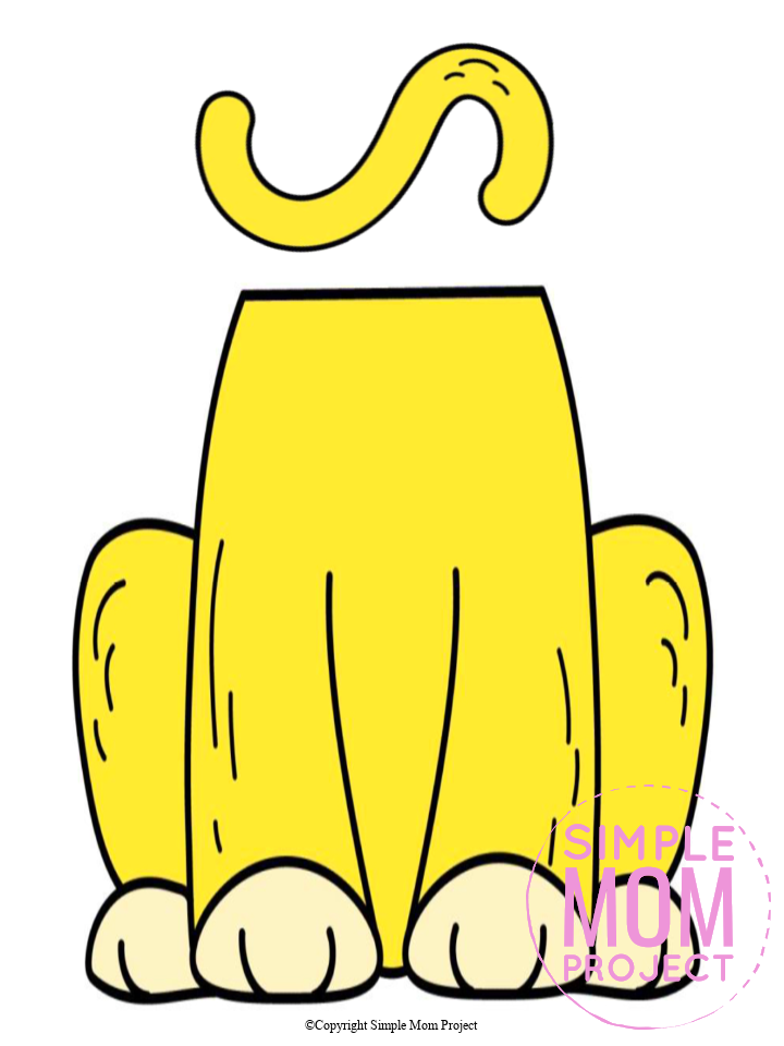 Free Printable Paper Bag Lion Puppet Craft for Kids preschoolers and toddlers