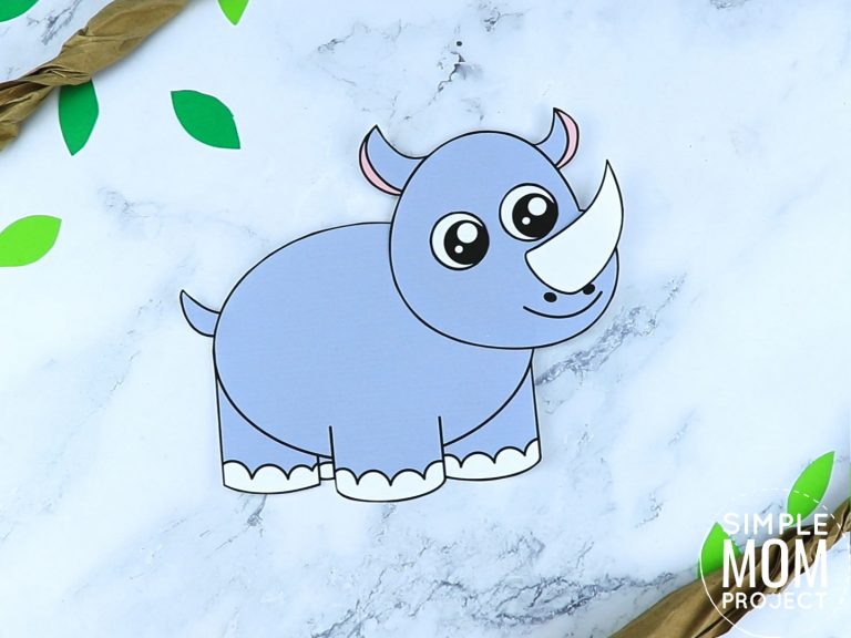 Free Printable Rhino Craft Template – Simple Mom Project