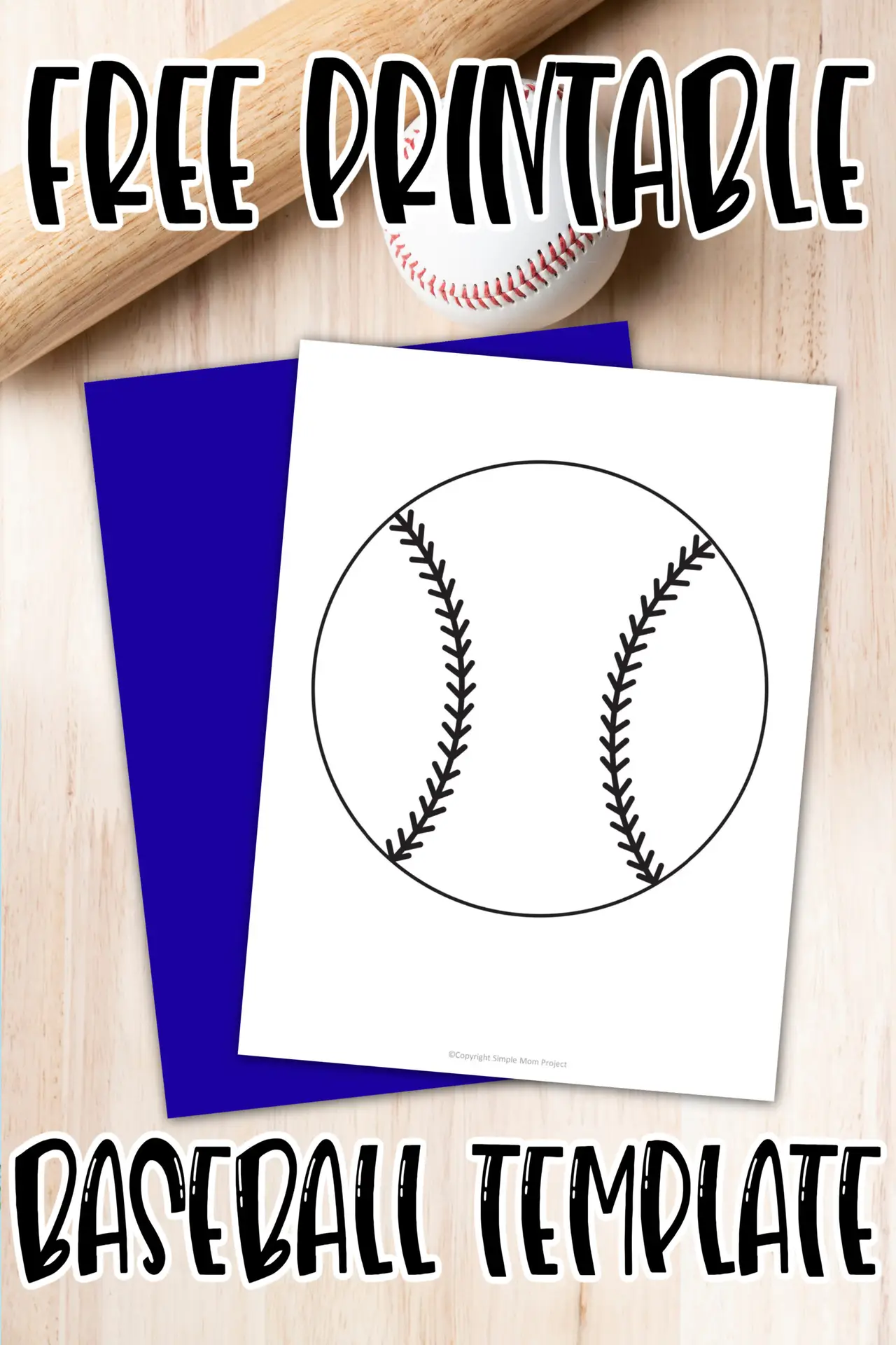Are you looking for a simple cut out of a baseball? Use this free printable baseball template on your next flyer or a baseball party invitation. You can even use it as a scoresheet or string art activity! Click now to download and print this baseball template today!