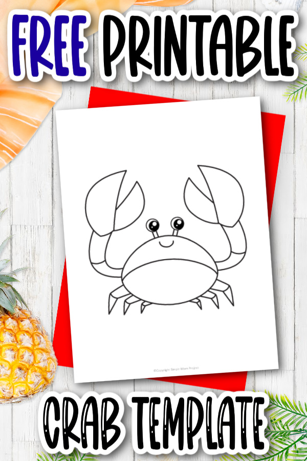 Free Printable Crab Template Simple Mom Project