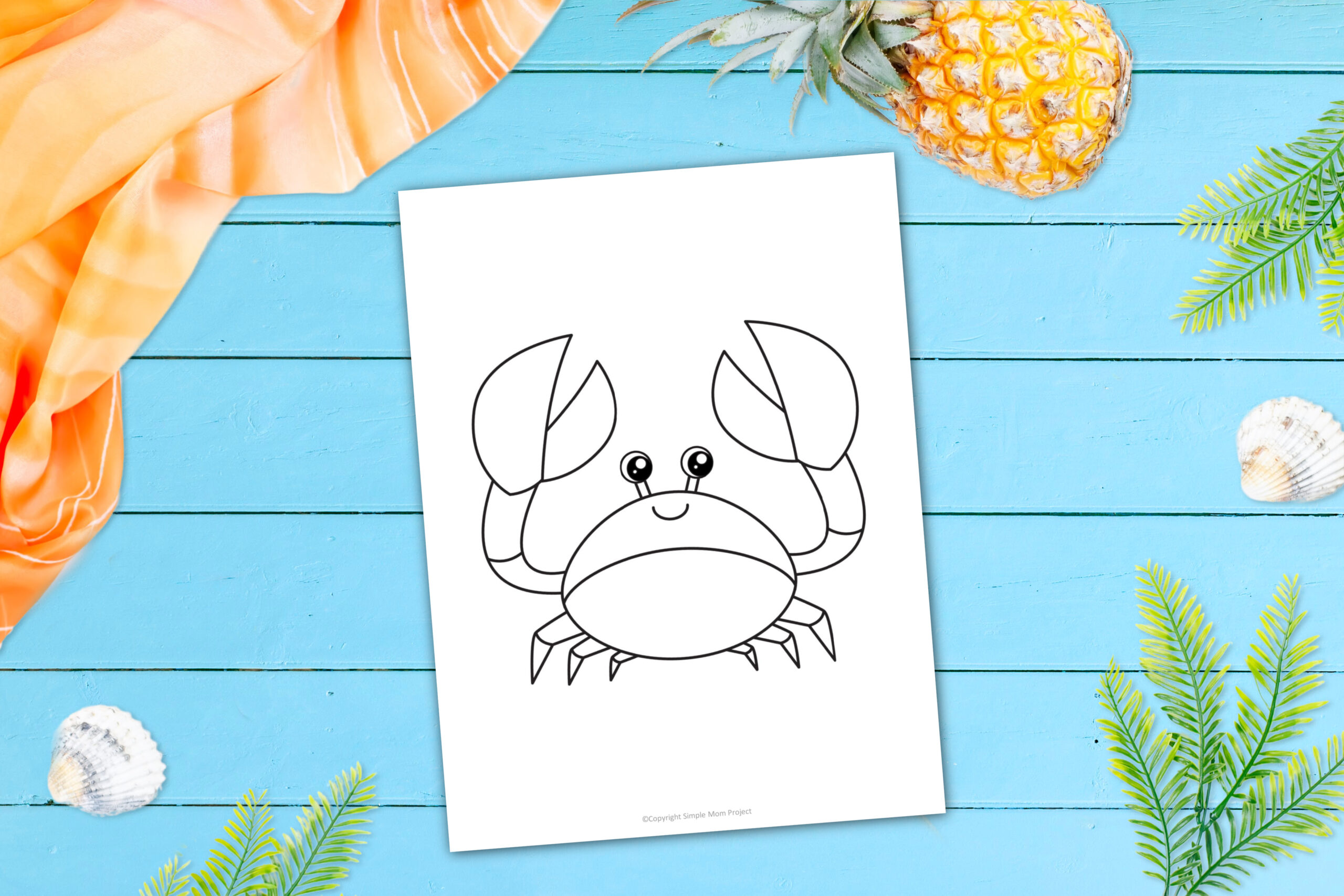 Free Printable Crab Template Simple Mom Project