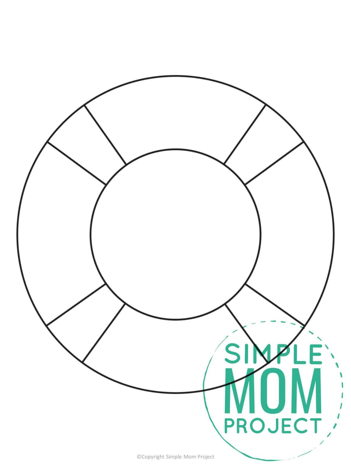 Free Printable Life Preserver Ring Template Simple Mom Project
