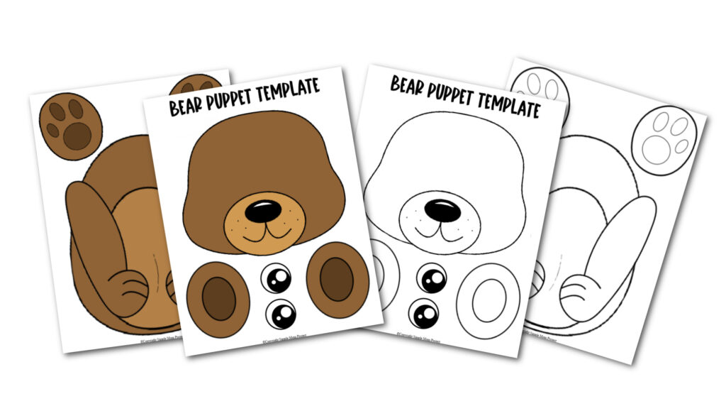 Paper Bag Puppet Templates