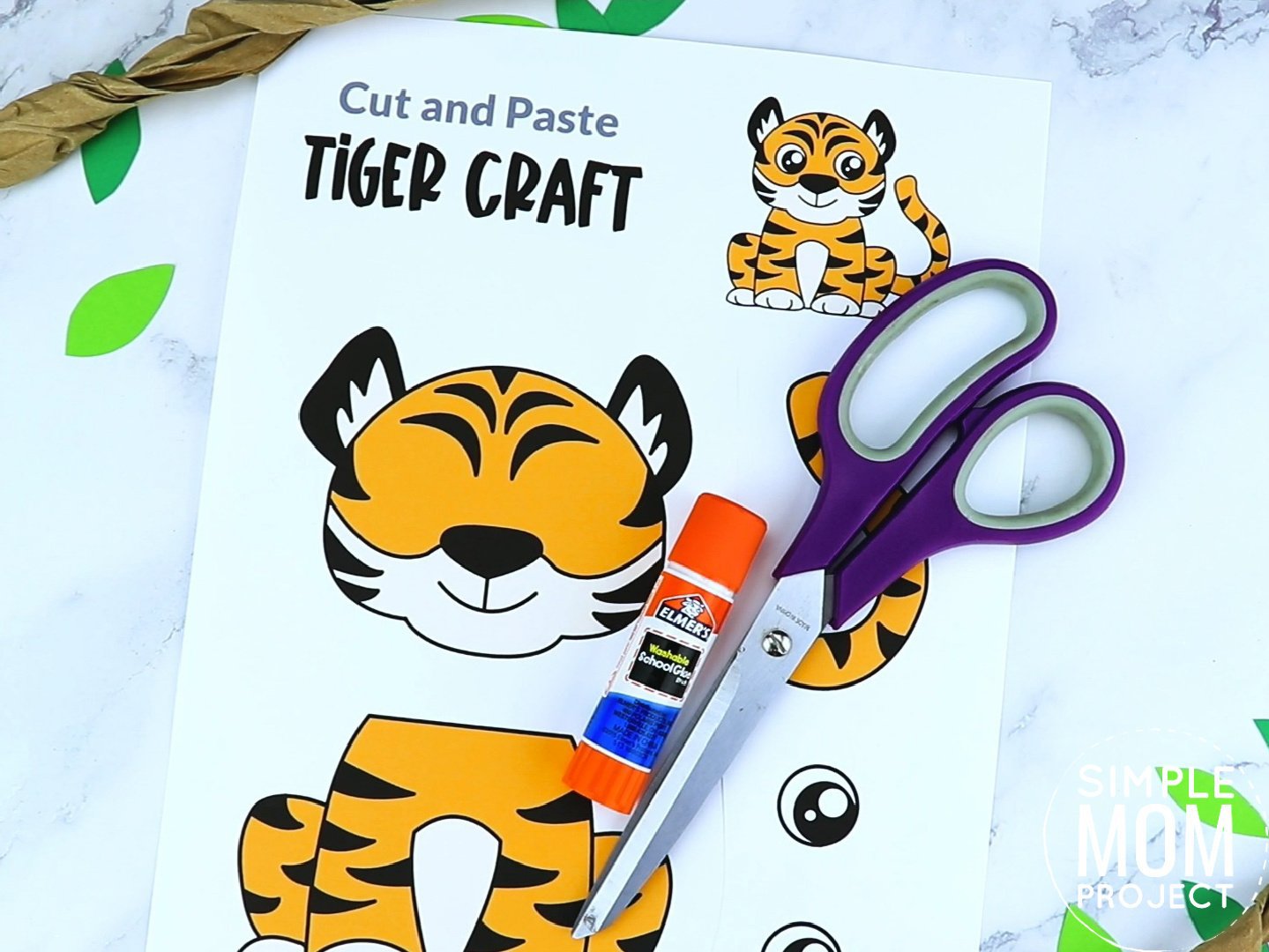 Free Printable Tiger Craft Template – Simple Mom Project