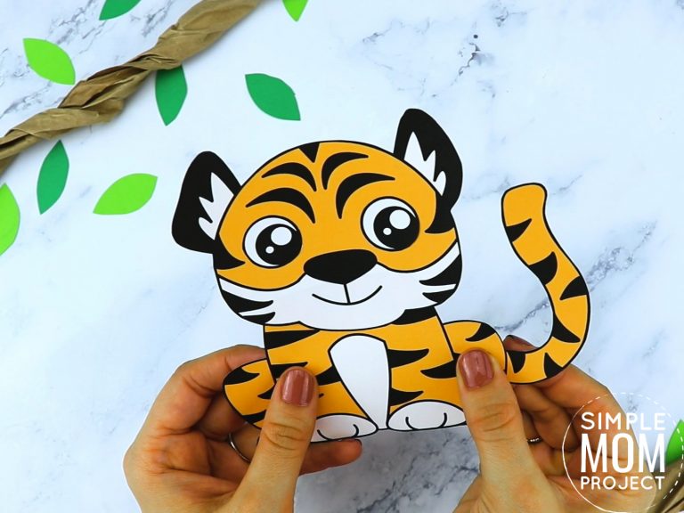 Free Printable Tiger Craft Template - Simple Mom Project