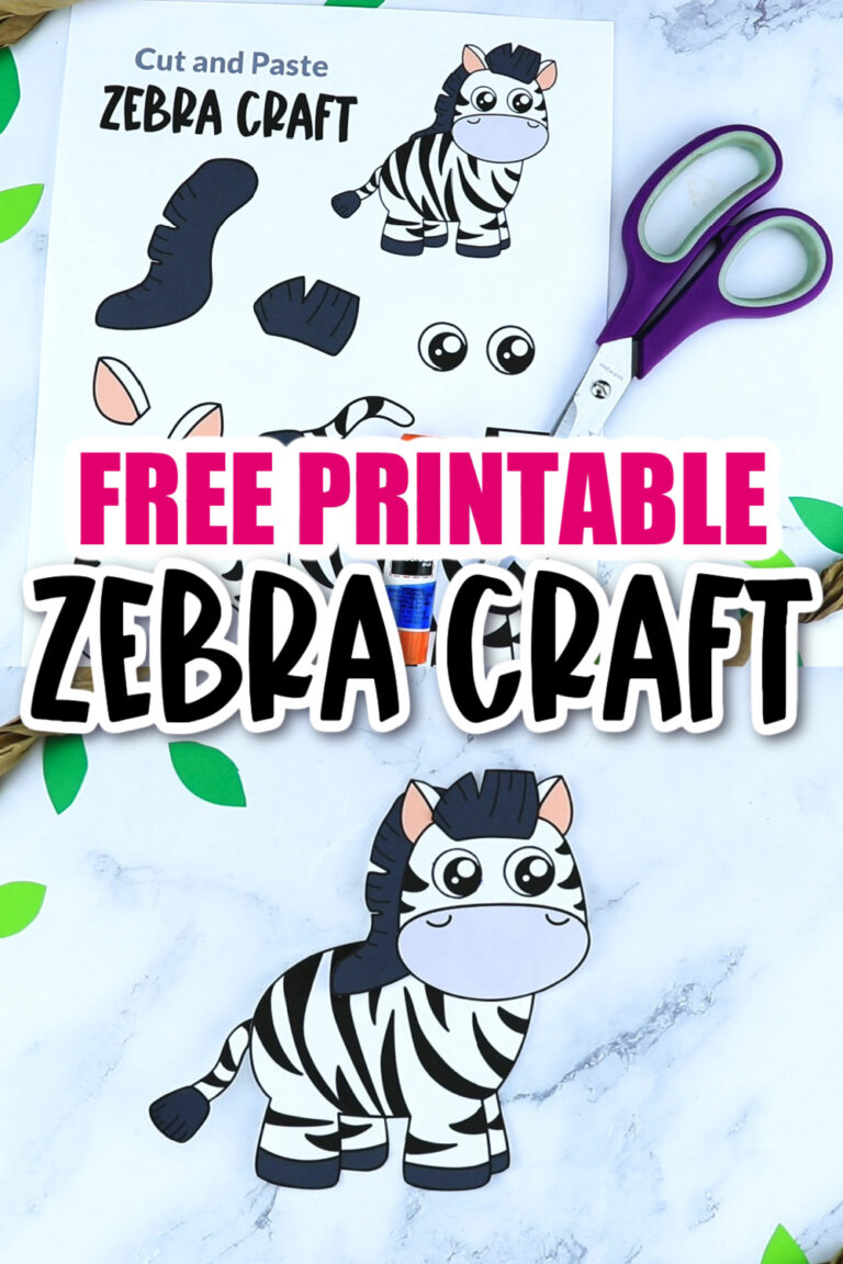 Free Printable Zebra Craft Template – Simple Mom Project