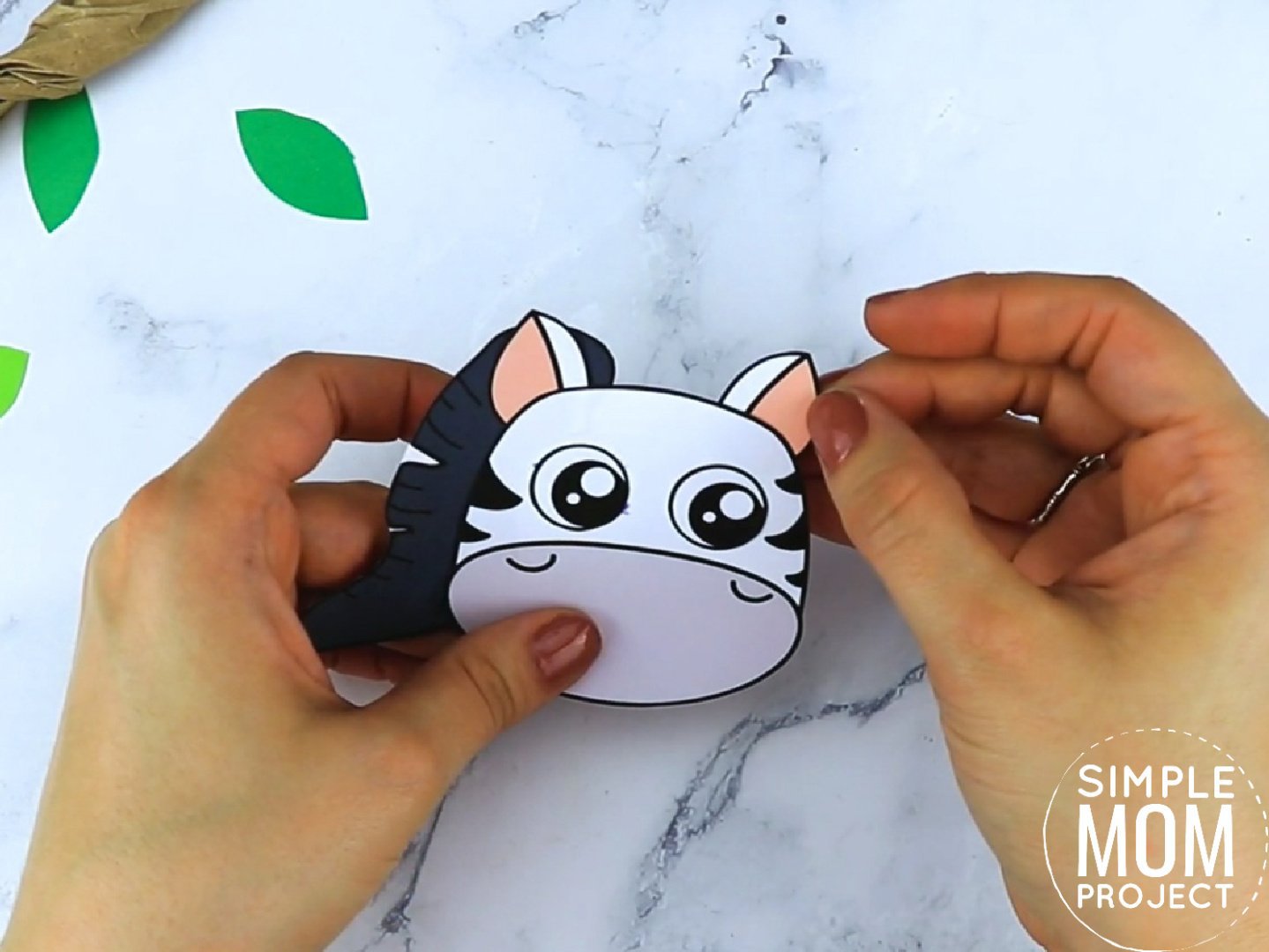 Free Printable zebra Craft for preschoolers, toddlers and kindergartners