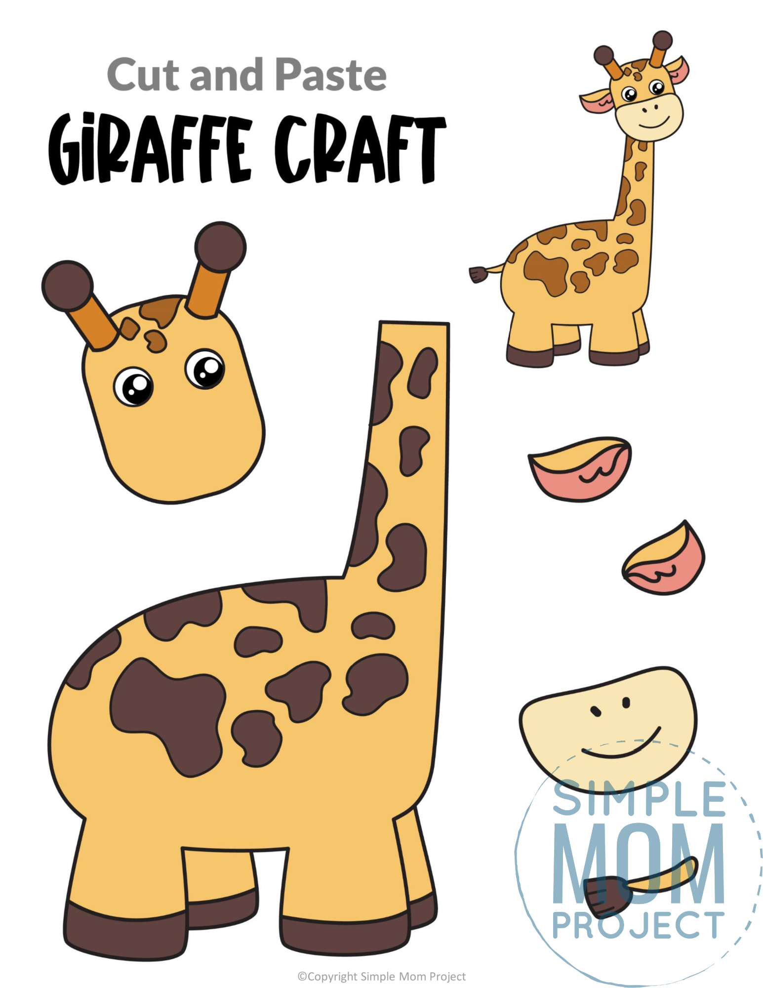 Printable Giraffe Template