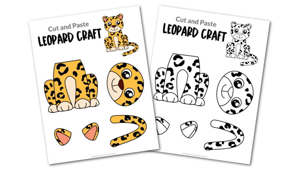 Free Printable Leopard Craft Template – Simple Mom Project