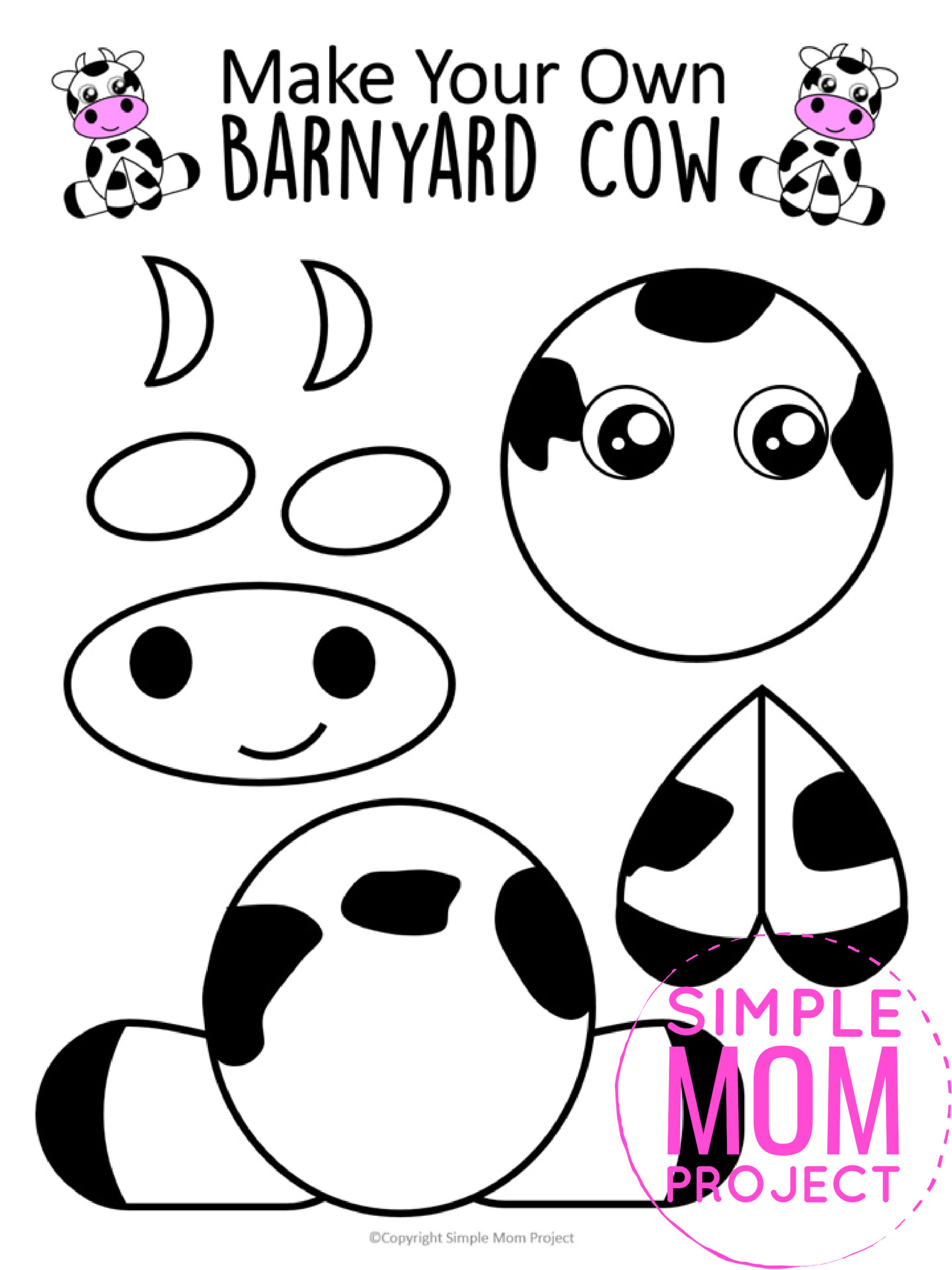 free-printable-farm-cow-craft-art-project-simple-mom-project