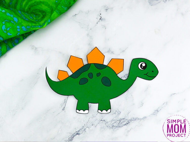 stegosaurus paper plate craft