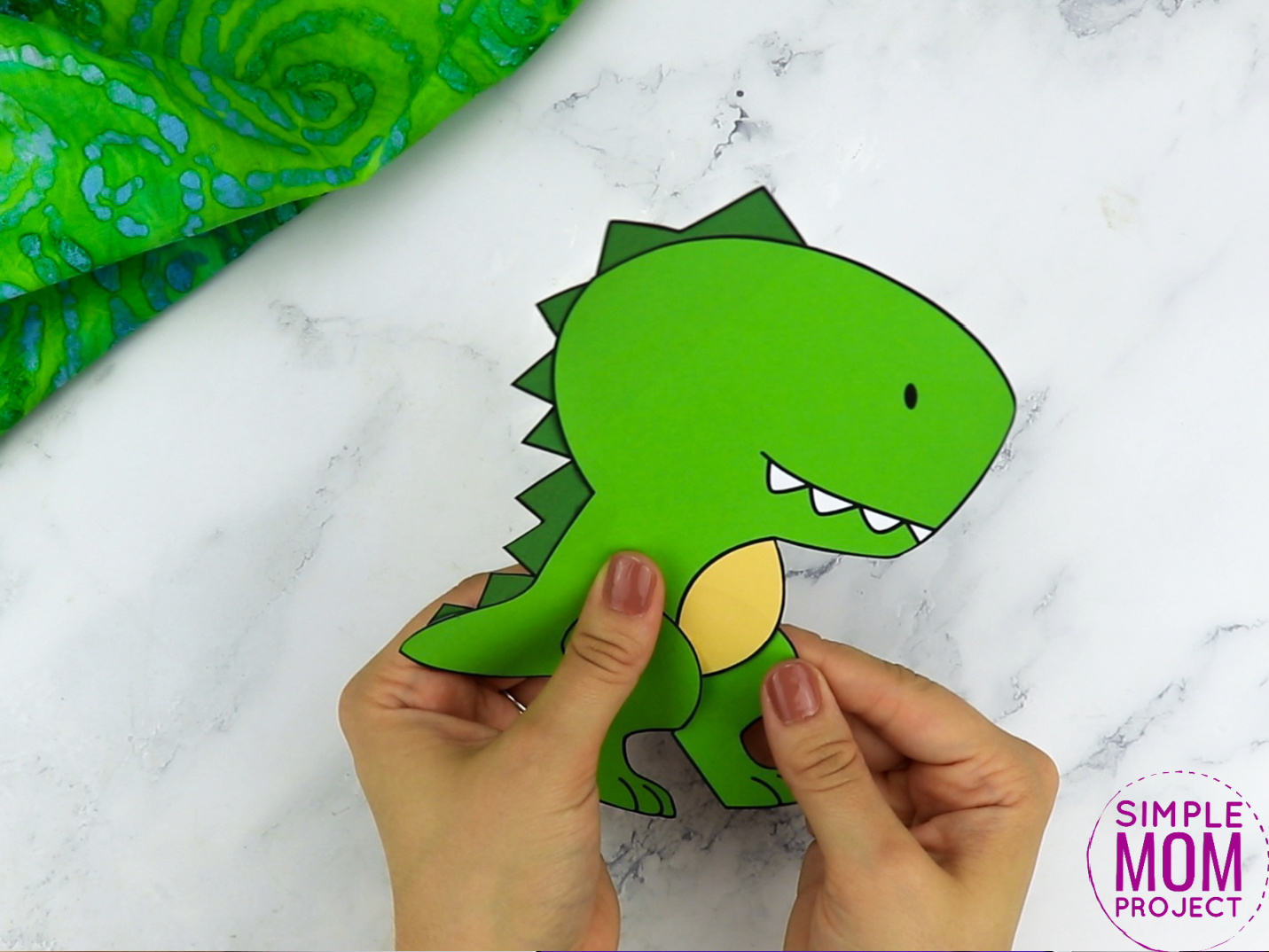 Free Printable Tyrannosaurus Rex Craft Template Simple Mom Project