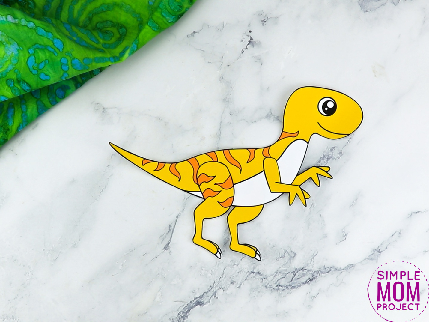 Free Printable Velociraptor Craft Template - Simple Mom Project