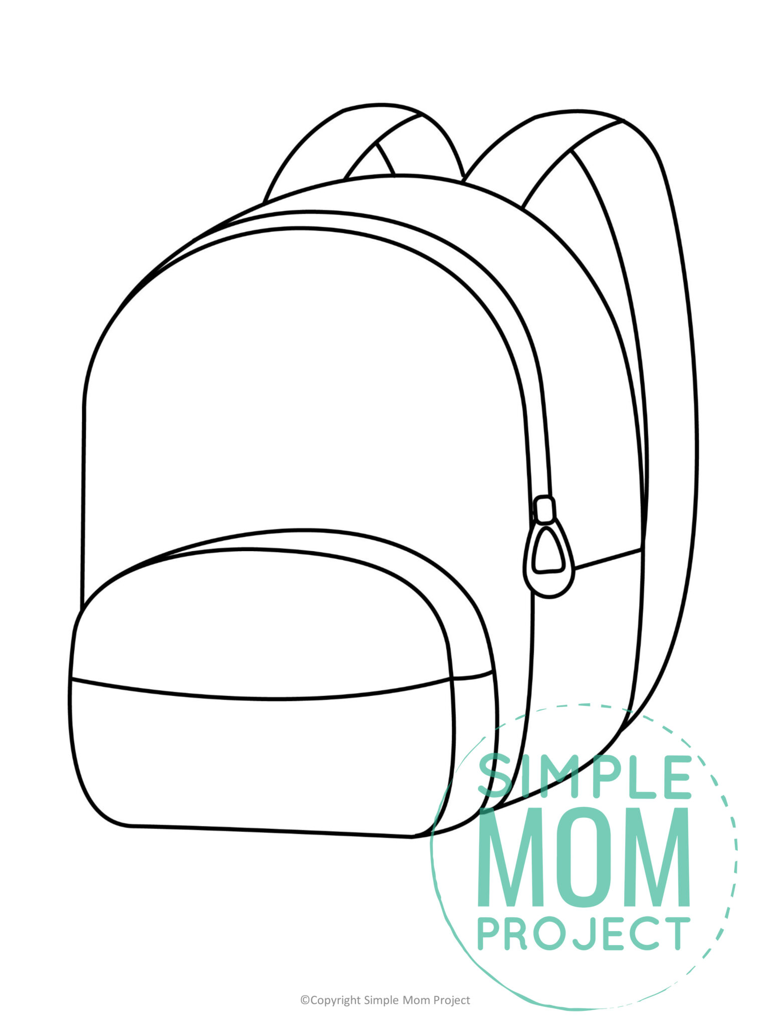 Free Printable Backpack Template - Simple Mom Project