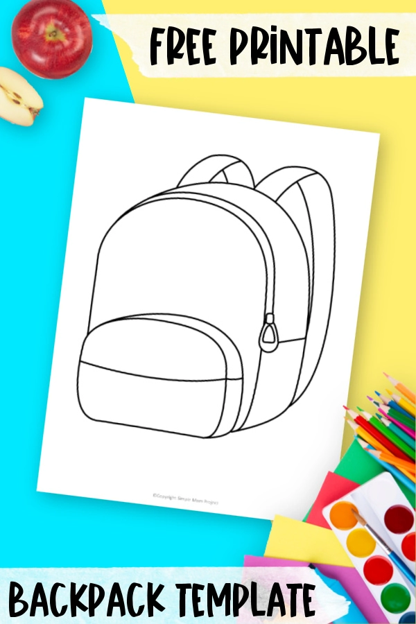 School bag drawing online for kids