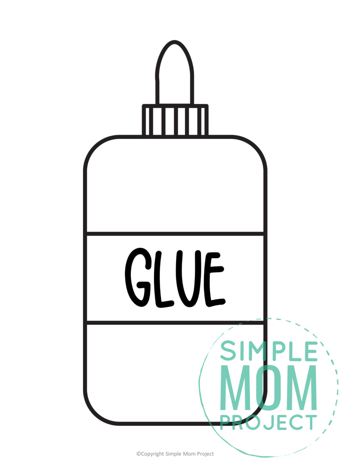 Free Printable Glue Bottle Template - Simple Mom Project