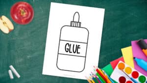 Free Printable Glue Bottle Template - Simple Mom Project