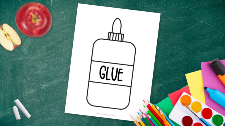 Free Printable Glue Bottle Template - Simple Mom Project