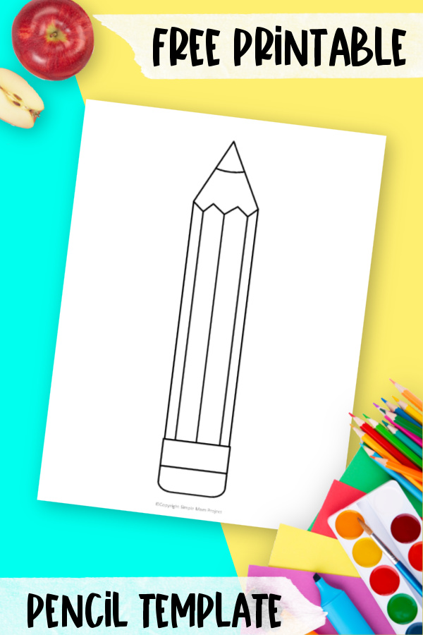 Free Printable Pencil Template Simple Mom Project