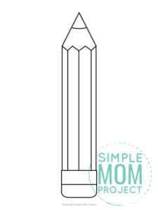 Free Printable Pencil Template – Simple Mom Project